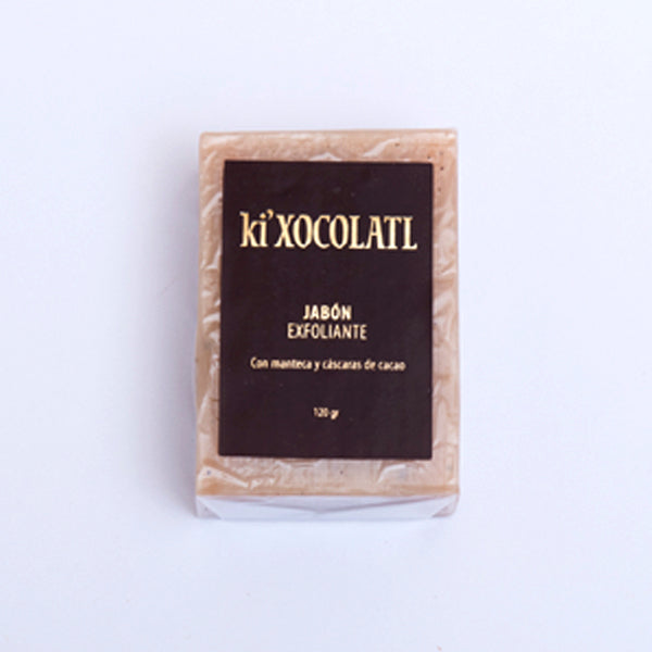 Ki'Xocolatl Jabón de Chocolate Natural con Cáscaras de Cacao