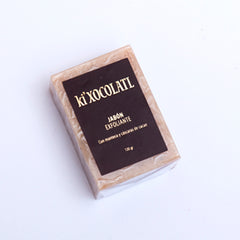 Ki'Xocolatl Jabón de Chocolate Natural con Cáscaras de Cacao