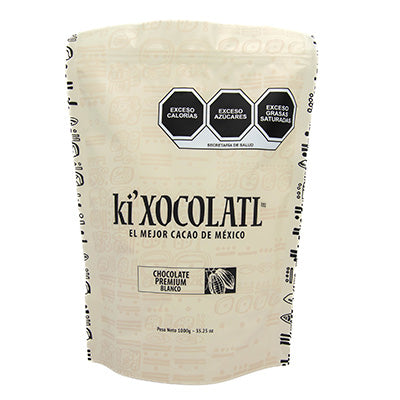 Ki'Xocolatl Chocolate Blanco Presentación de 1 Kg