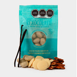 BOTANA DE NUEZ PECÁN CUBIERTA DE CHOCOLATE BLANCO Y VAINILLA 100 GR