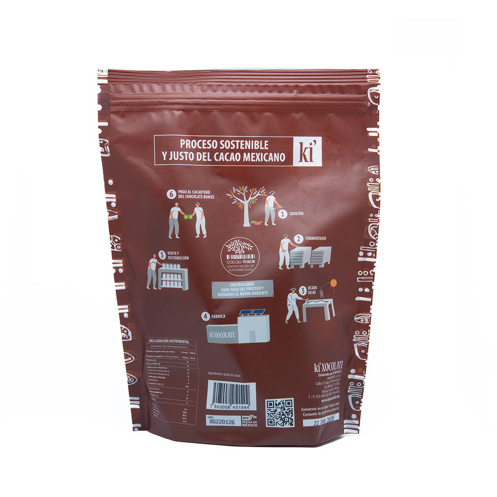Ki'Xocolatl Pasta de Cacao CT - 500gr