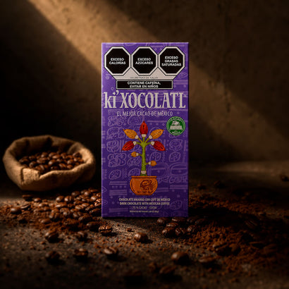 Chocolate Semi-Amargo con Café Orgánico de Oaxaca.