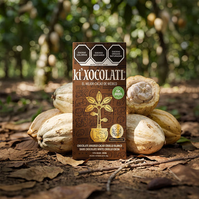 Chocolate amargo Cacao Criollo Blanco
