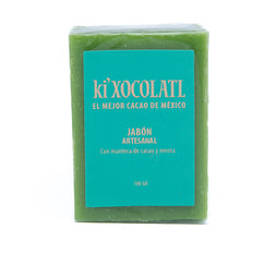 Ki'Xocolatl Jabón de Chocolate y Menta.