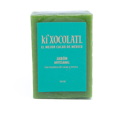 Ki'Xocolatl Jabón de Chocolate y Menta.