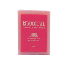 Ki'Xocolatl Jabón de Chocolate y Rosas.
