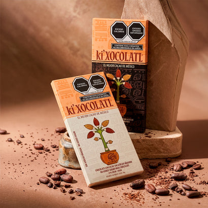 Ki'Xocolatl Chocolate Semi-Amargo sin azúcar