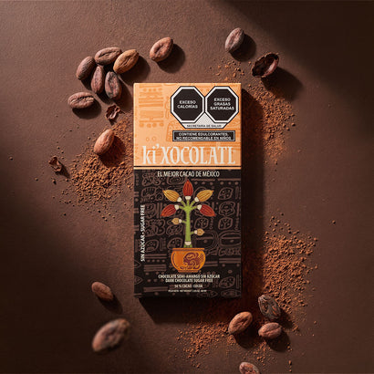 Ki'Xocolatl Chocolate Semi-Amargo sin azúcar