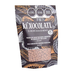 Cacao Nibs Tostado Cubiertos de Chocolate con Leche